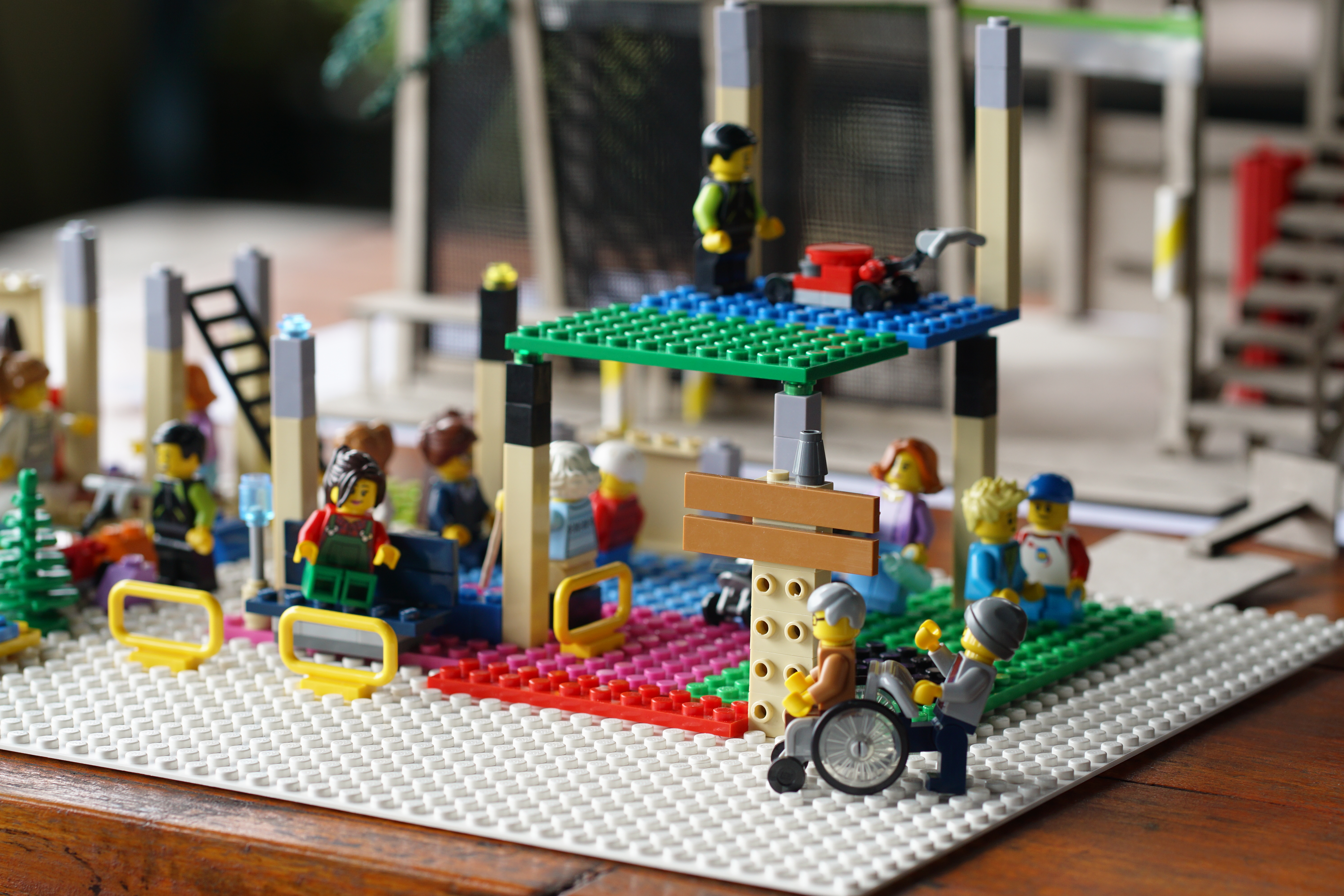 Co-design process. Photograph of a prototype building built by lego with participants of a community co-design workshop Cover Image