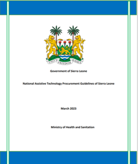 Screenshot of the ministry of health AT procurement guidelines front cover Cover Image
