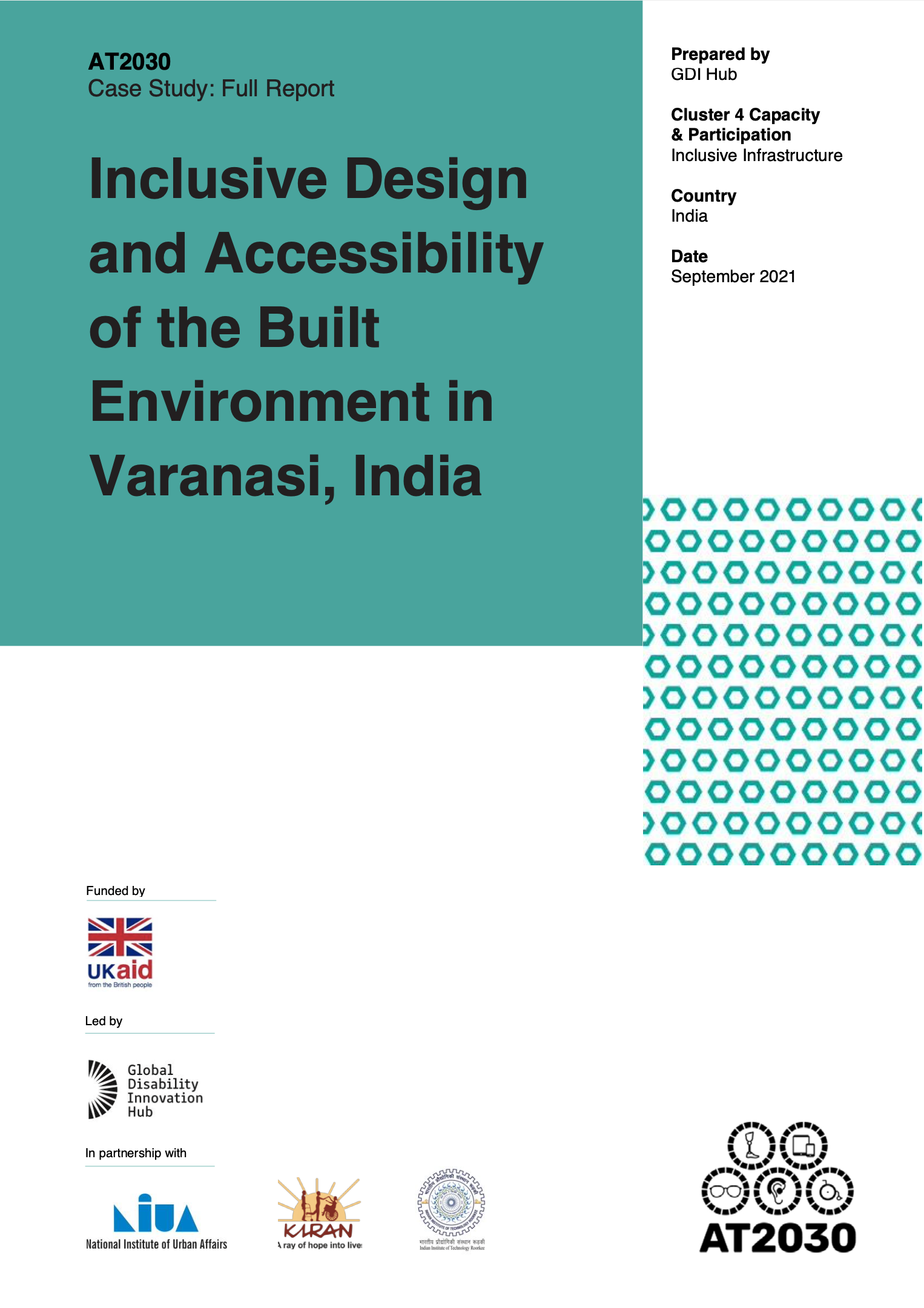 Cover page of the case study entitled: Inclusive Design and Accessibility of the Built Environment in Varanasi, India Cover Image