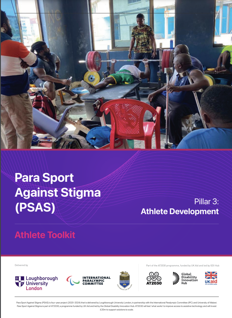 Cover page of report, showing people with visibility disabilities exercising Cover Image