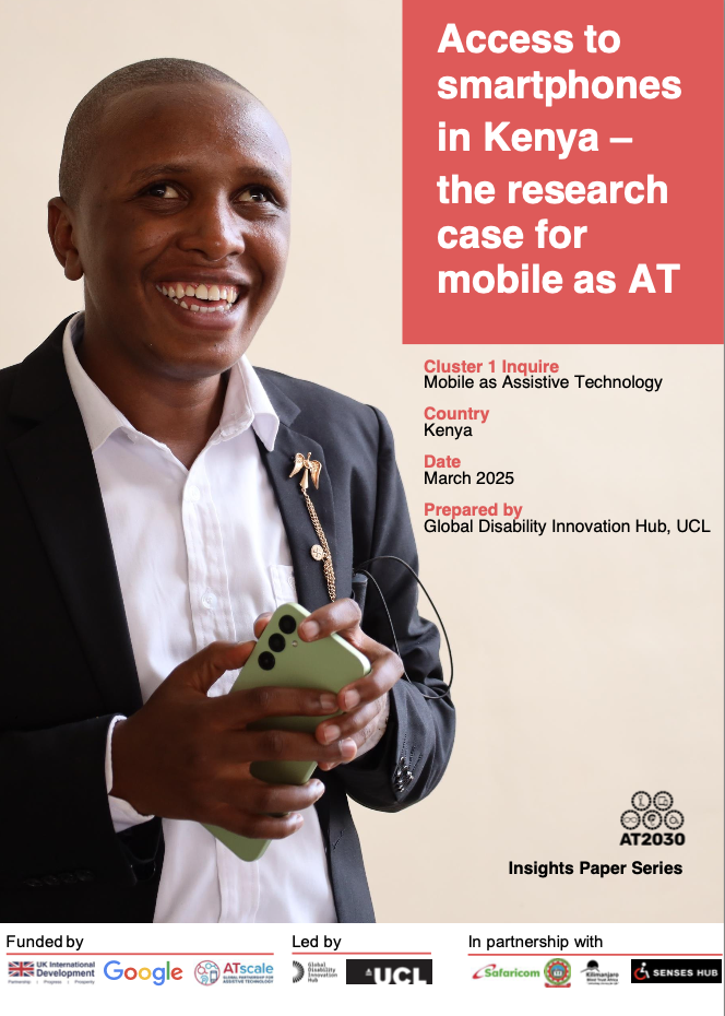 Cover of insight paper. A person is holding a smartphone while smiling Cover Image