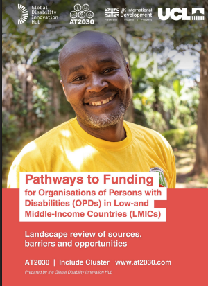 Pathways to Funding For Organisations of Persons with Disabilities in Low- and-Middle-Income Countries Cover Image