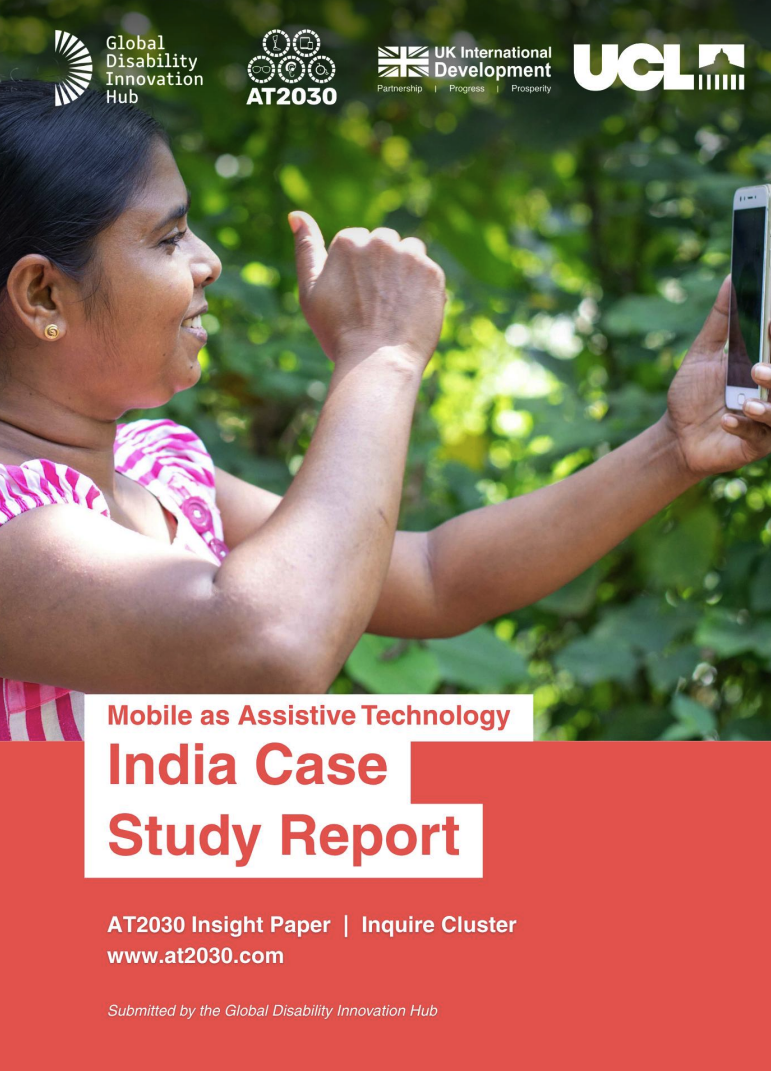 Mobile as Assistive Technology India Case Study Report Cover Image