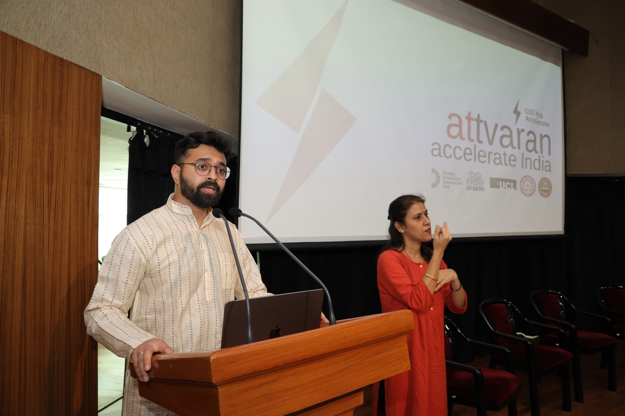 Tigmanshu Bhatnagar addressing the accelerator launch Cover Image