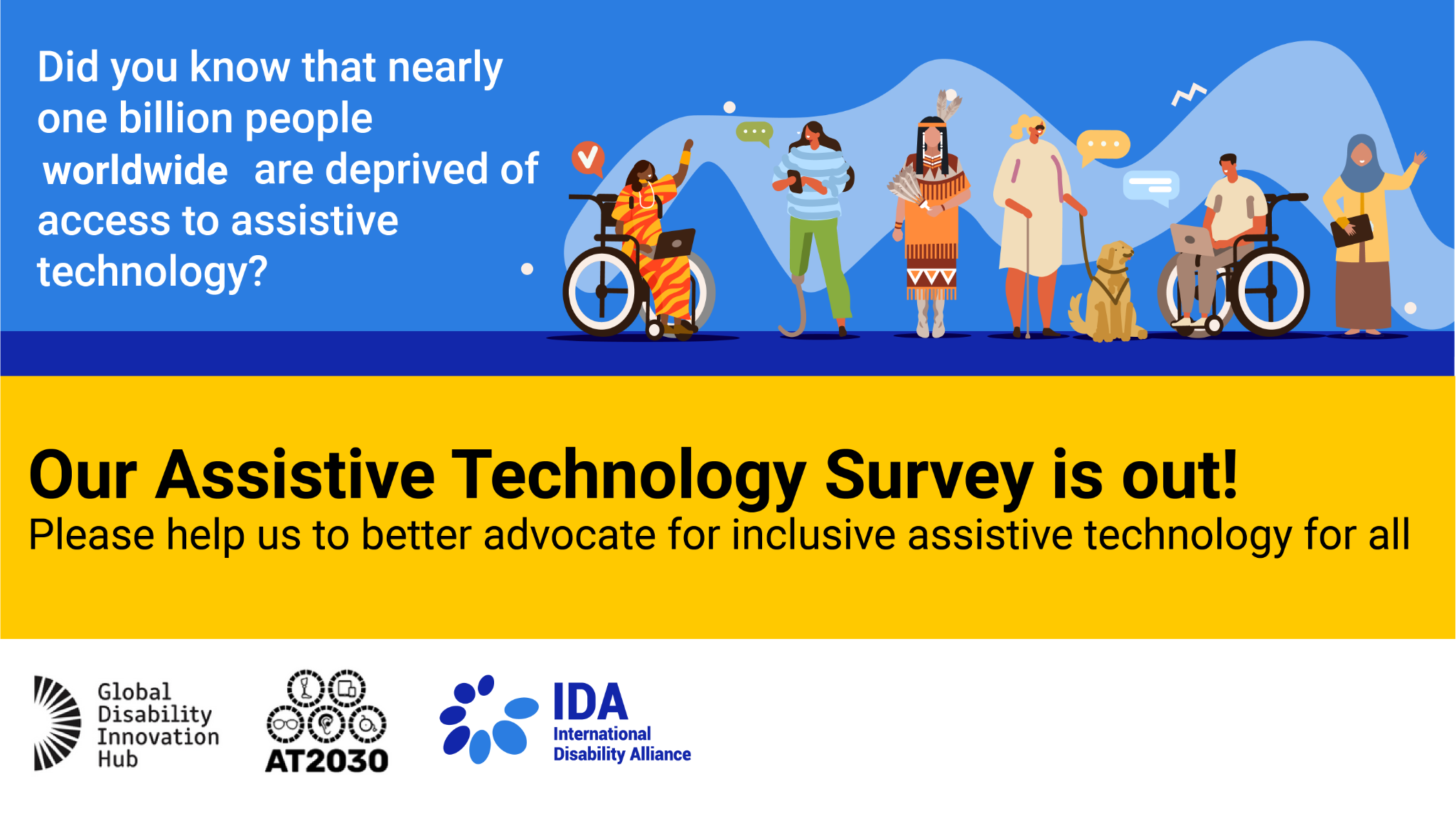 Text graphic: IDA survey with logos and diverse image of people Cover Image