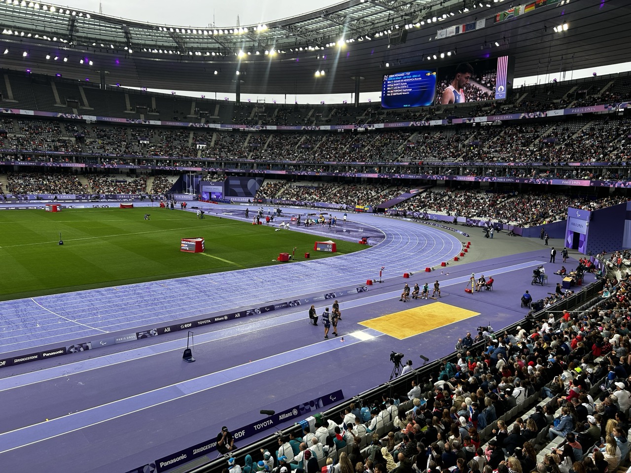 Photo of the track session at the Paralympics in Paris