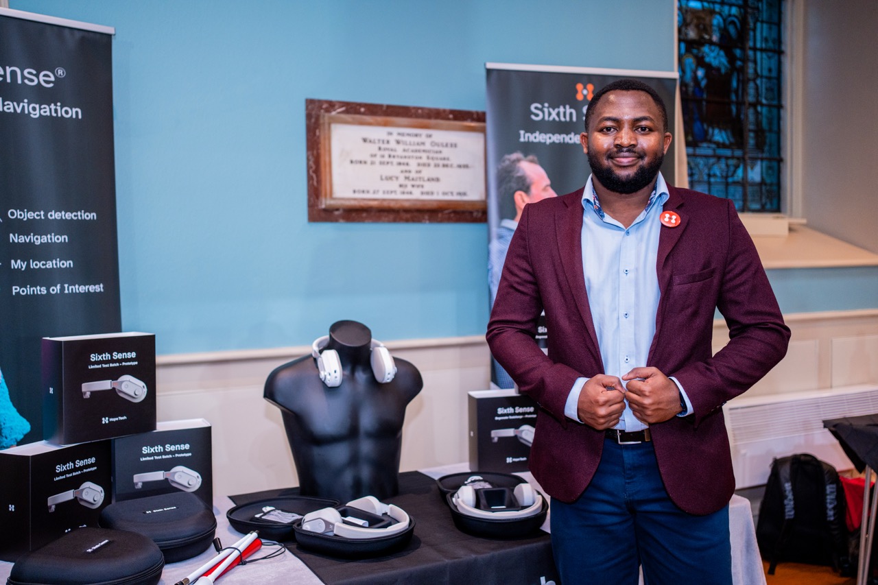 Brian MWenda poses for a photo during the launch 