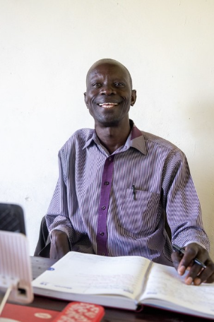 Paul Olang in his office