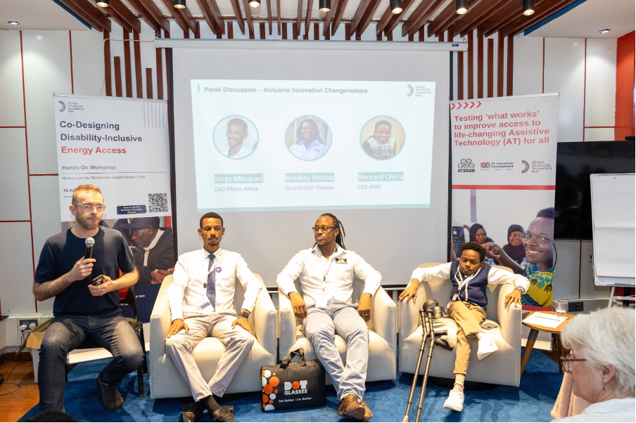 Panel discussion on Inclusive Innovation, moderated by Ben Hardman, GDI Hub
