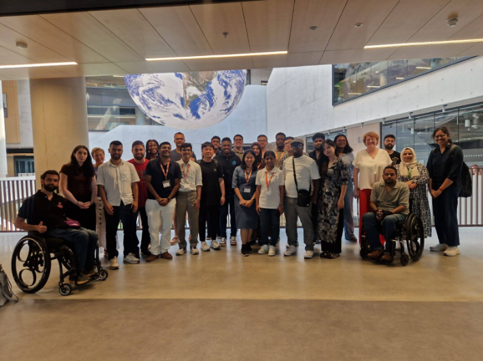 A group photo of the team at UCL 