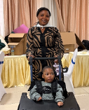 Kennedy and his mom 