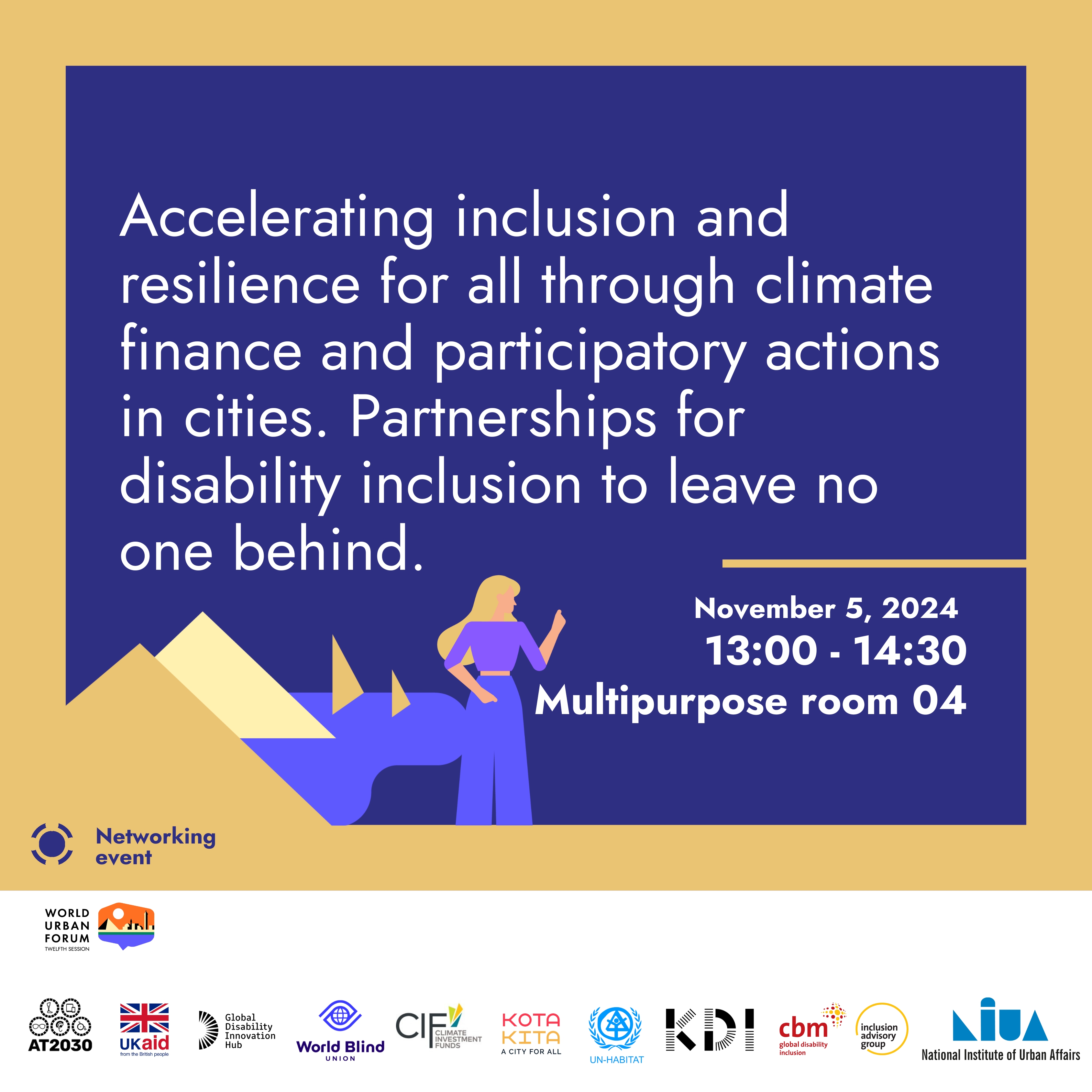 WUF Poster on accelerationg inclusion resilience through climate finance